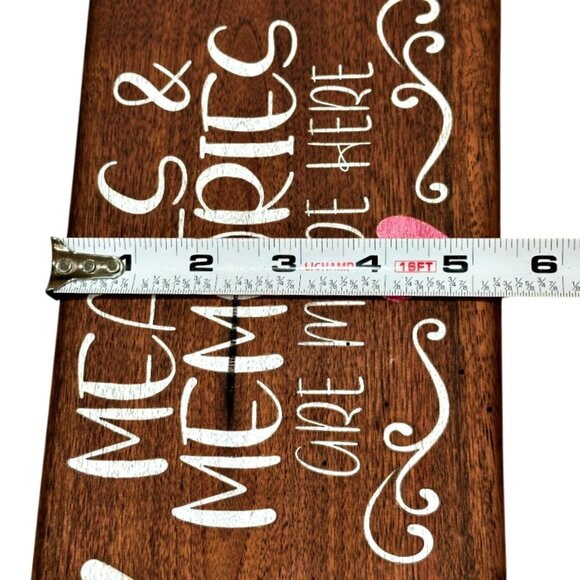 Farmhouse Wood Sign Wall Decor Kitchen Wall Art Meals Memories Briar Creek - Picture 8 of 8